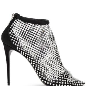 Dolce & Gabbana
110mm mesh-panelled leather pumps